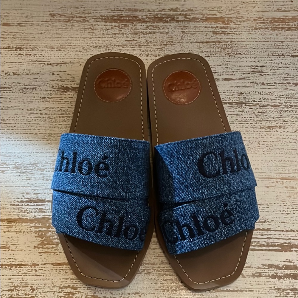 Chloe Women Denim Slide /Sandals